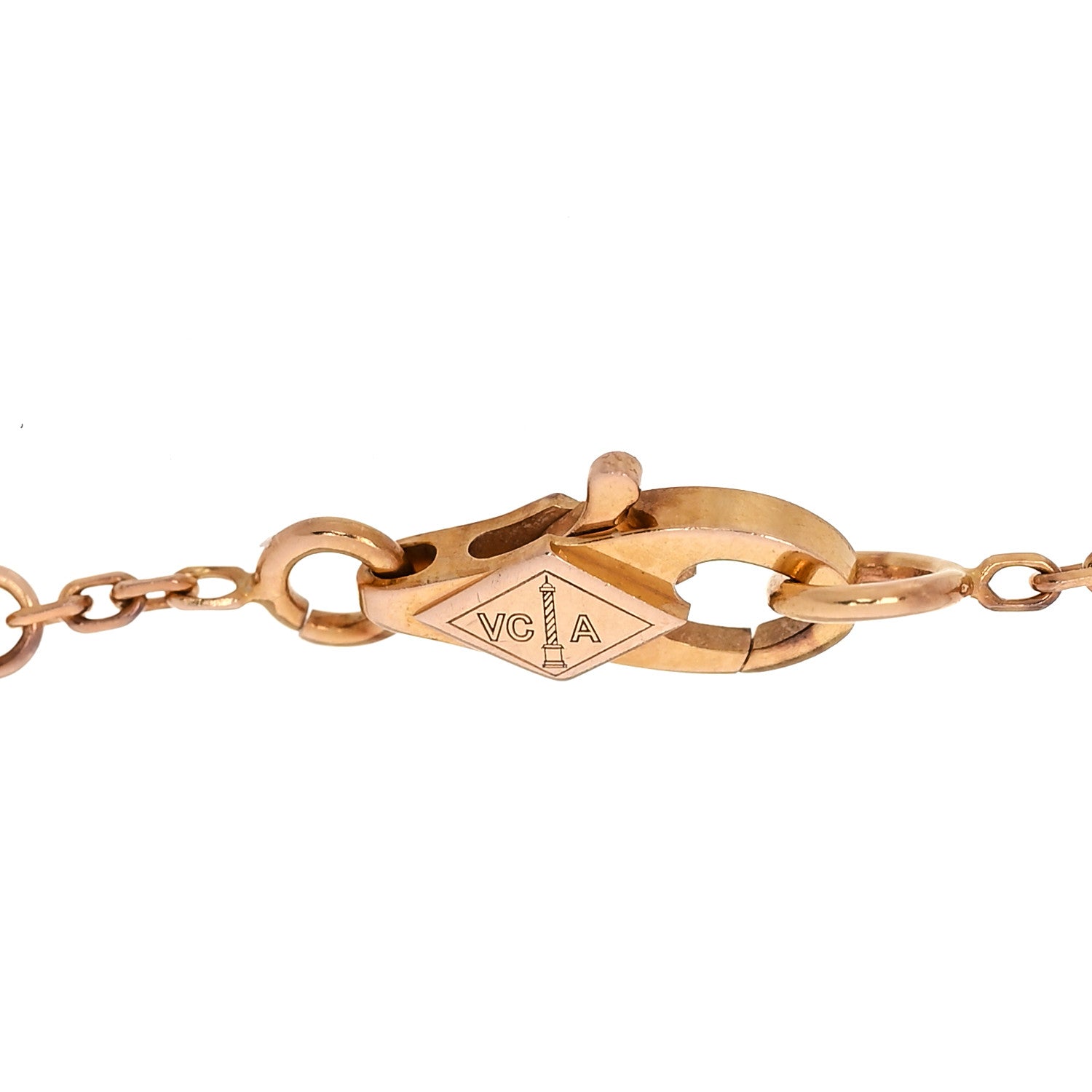 Van Cleef & Arpels 18K Rose Gold Carnelian Sweet Alhambra Heart