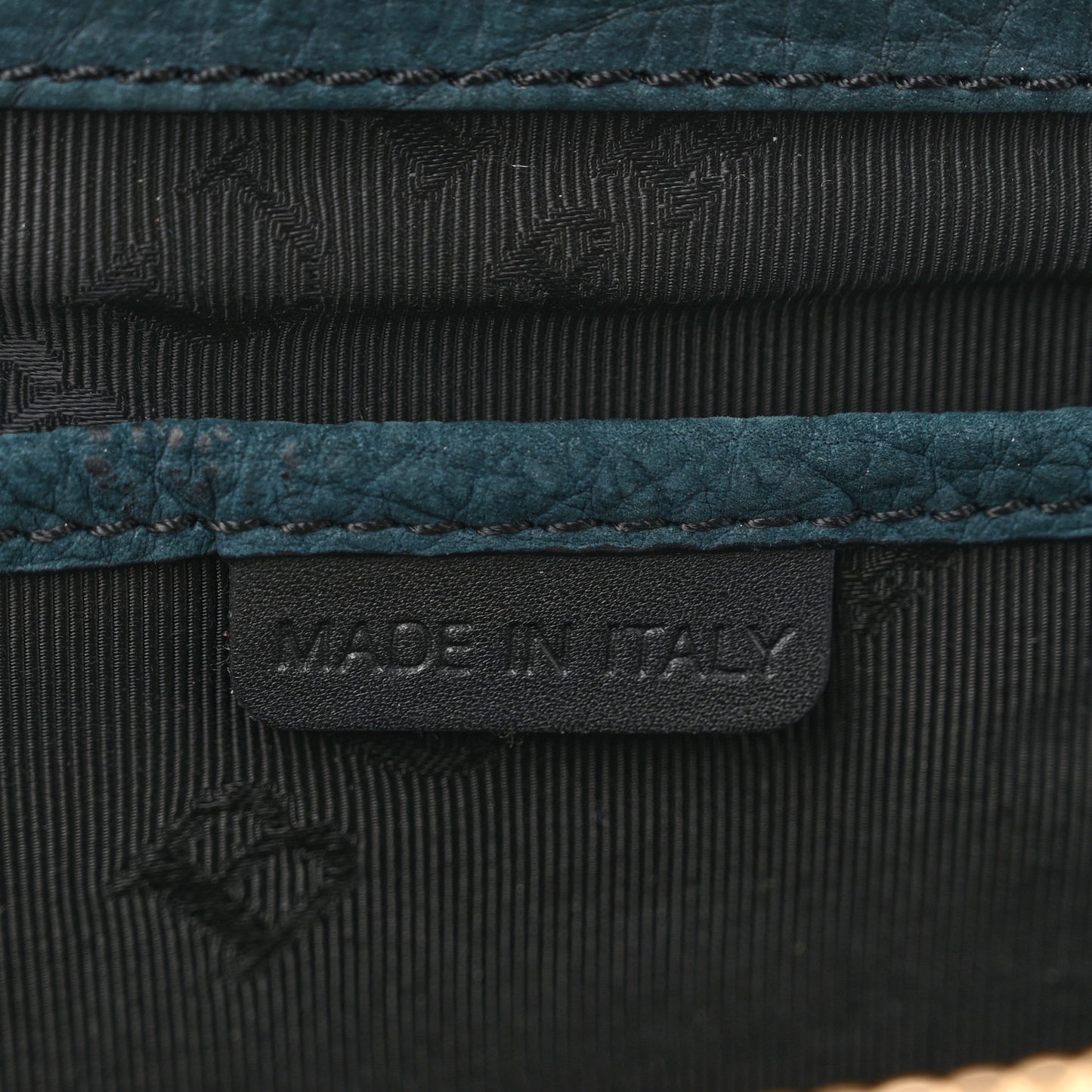 Prorsum Grainy Nubuck Alma Owl Clutch Indigo Green