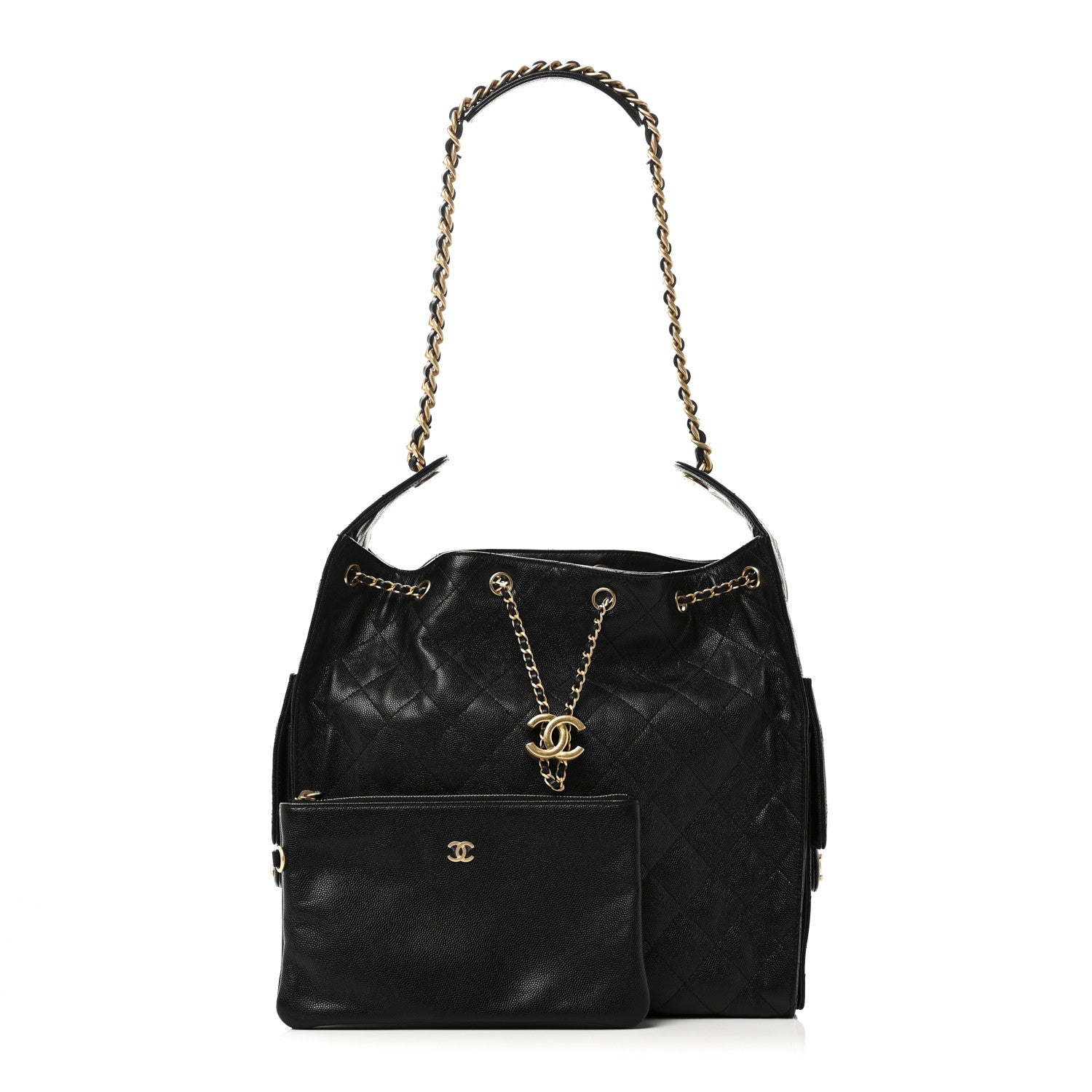 Chanel Caviar Quilted Medium Chanel 25 Handbag Black 3 of 12