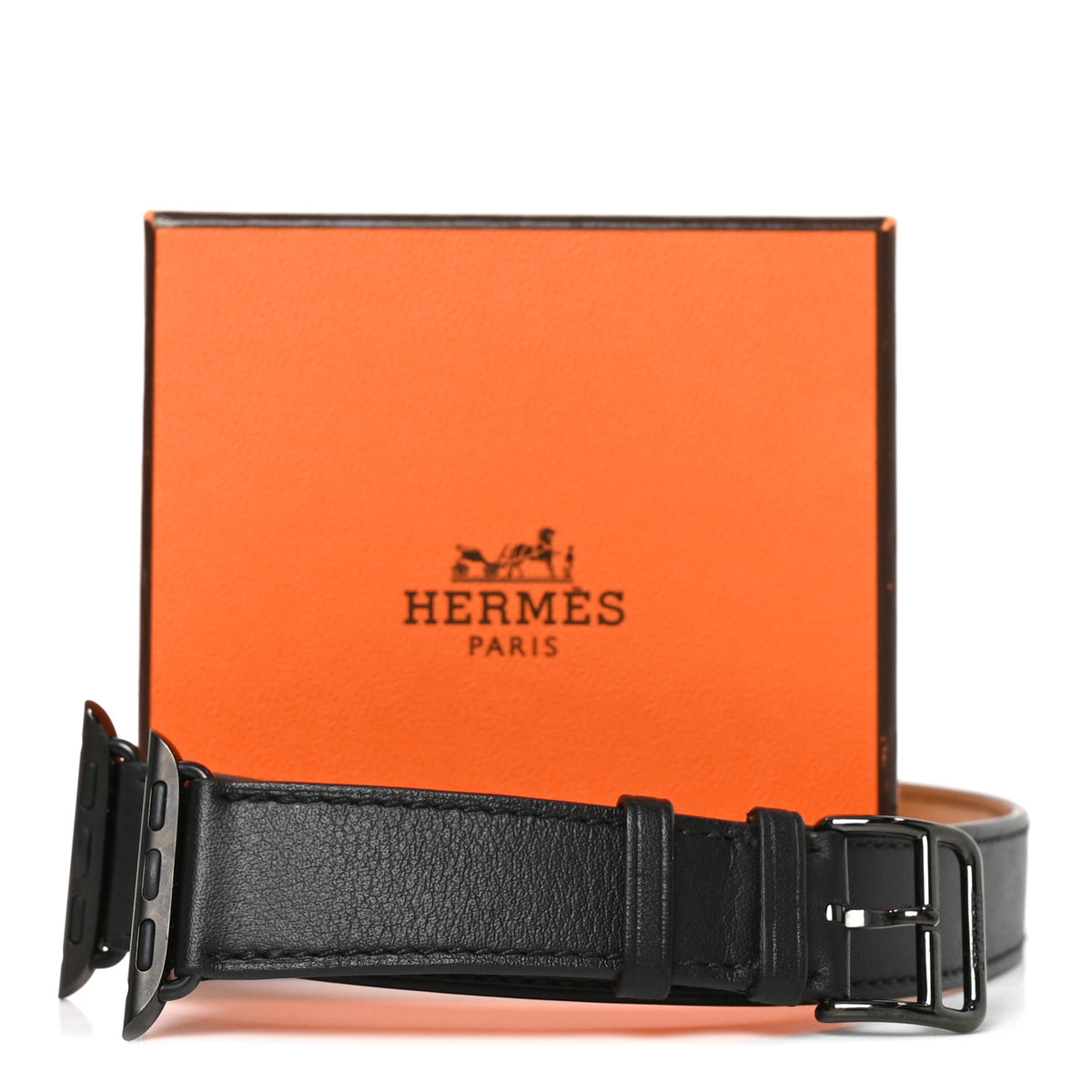 Hermes Swift 40mm Apple Watch Double Tour Band Black 7 of 7