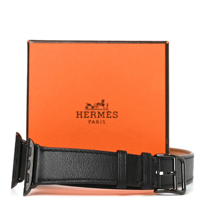 Hermes Swift 40mm Apple Watch Double Tour Band Black 7 of 7