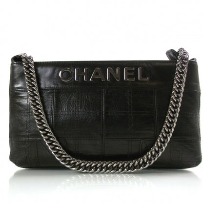 Chanel Leather Lax Pochette Black 1 of 10