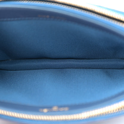 Chanel Iridescent Caviar Quilted Clutch With Chain Dark Blue 5 of 10