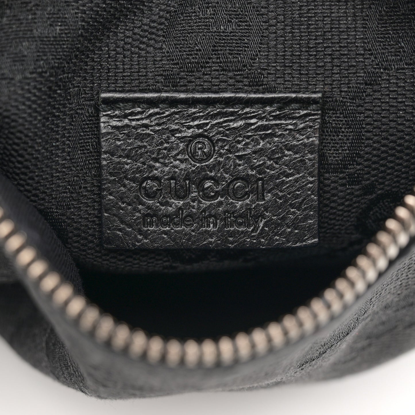 GG Monogram Double Pocket Belt Bag Black