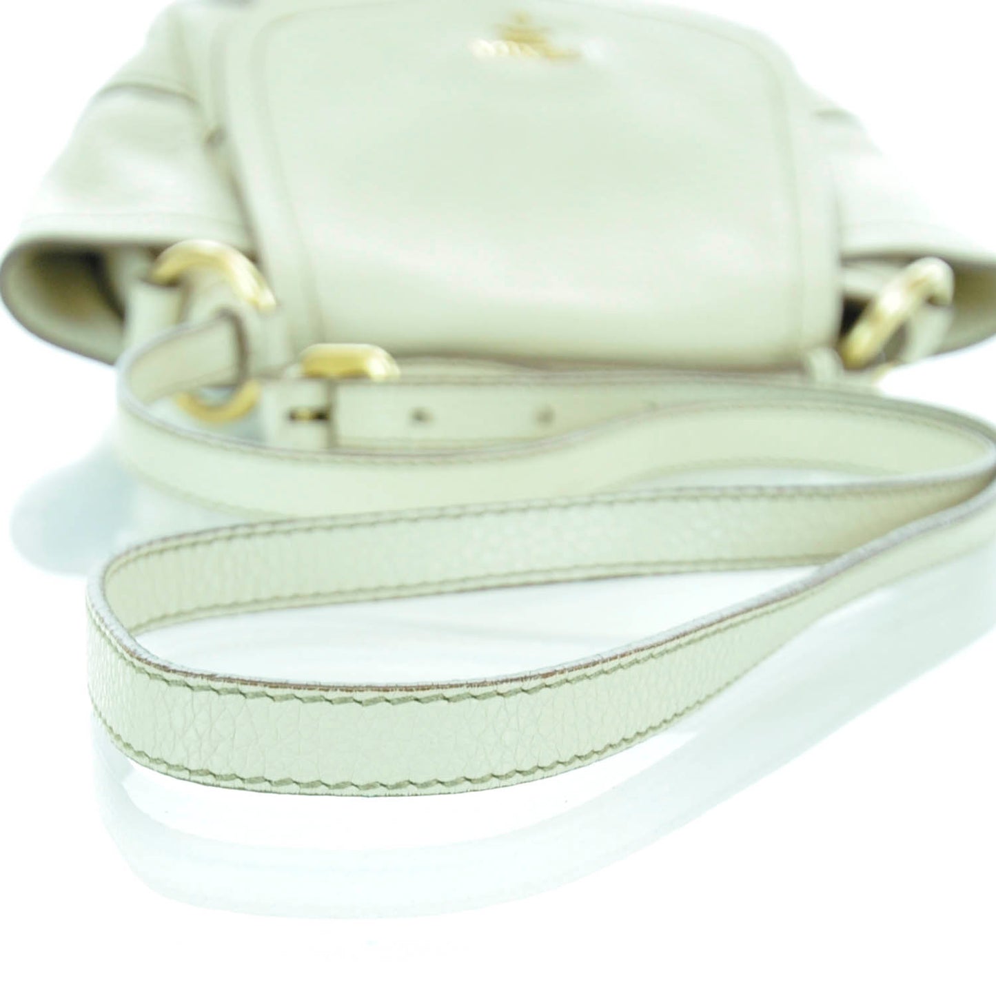 Vitello Daino Shoulder Bag Cera