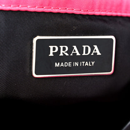 Prada Tessuto Nylon Soft Padded Shopping Tote Fuxia 6 of 10
