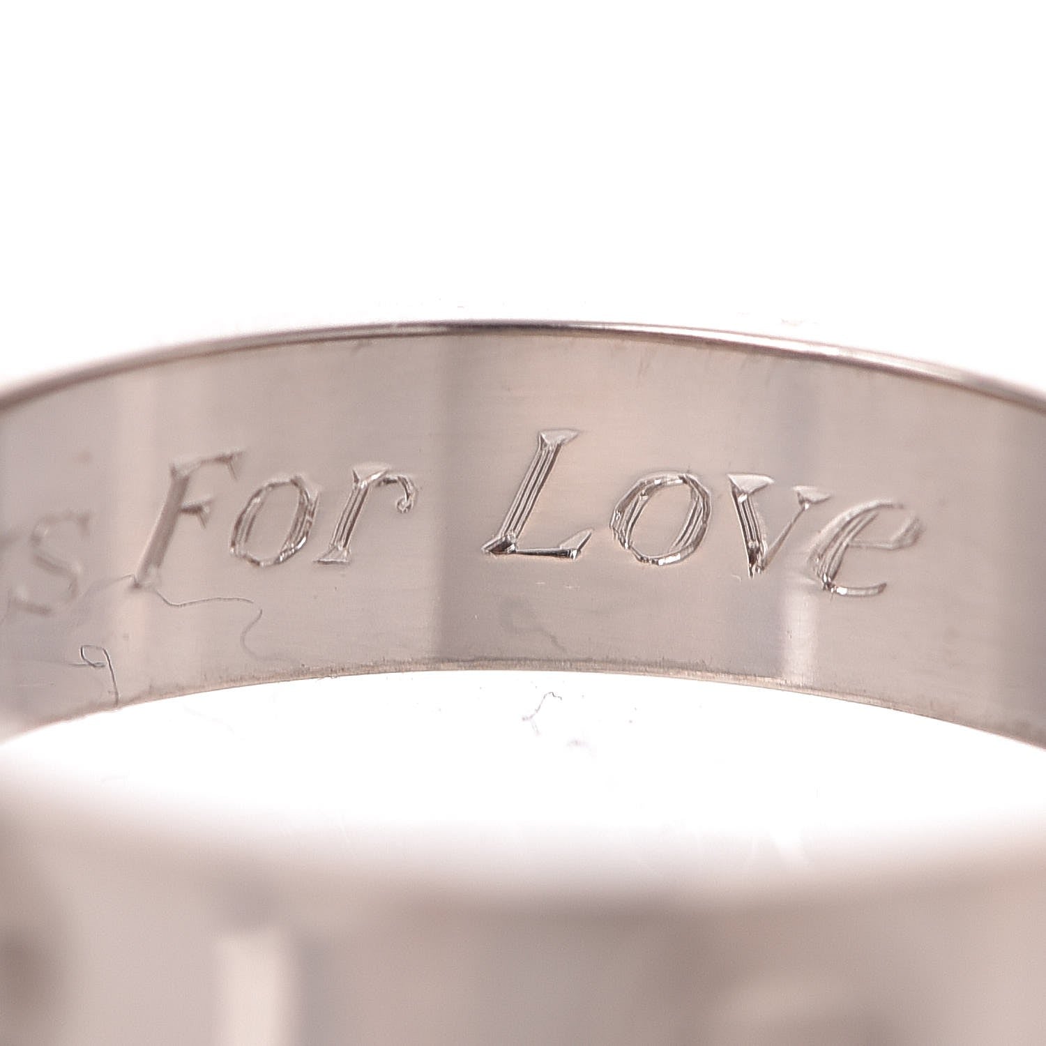 Cartier 18K White Gold 5.5mm LOVE Ring 66 11.50 6 of 7