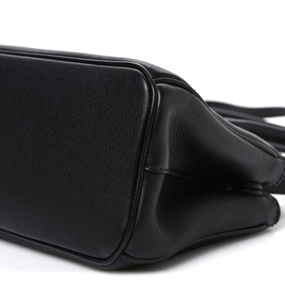 Prada Soft Grain Medium East West Galleria Double Zip Bag Black 9 of 9