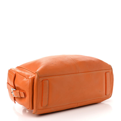 Prada Vitello Daino Side Pocket Tote Papaya 3 of 7