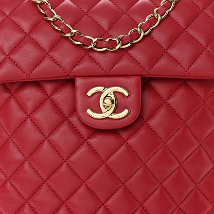 Chanel Lambskin Quilted Small Urban Spirit Backpack Dark Pink 8 of 10