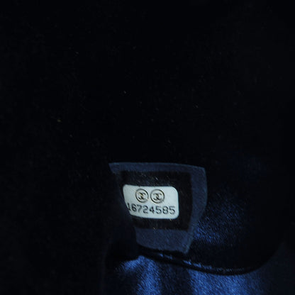 Chanel Velvet Timeless CC Clutch Navy Blue 6 of 8