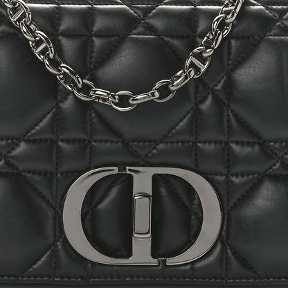 Christian Dior Lambskin Macrocannage Medium Caro Bag Black 7 of 10