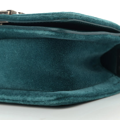 Chanel Velvet Quilted Mini Boy Flap Turquoise 10 of 13