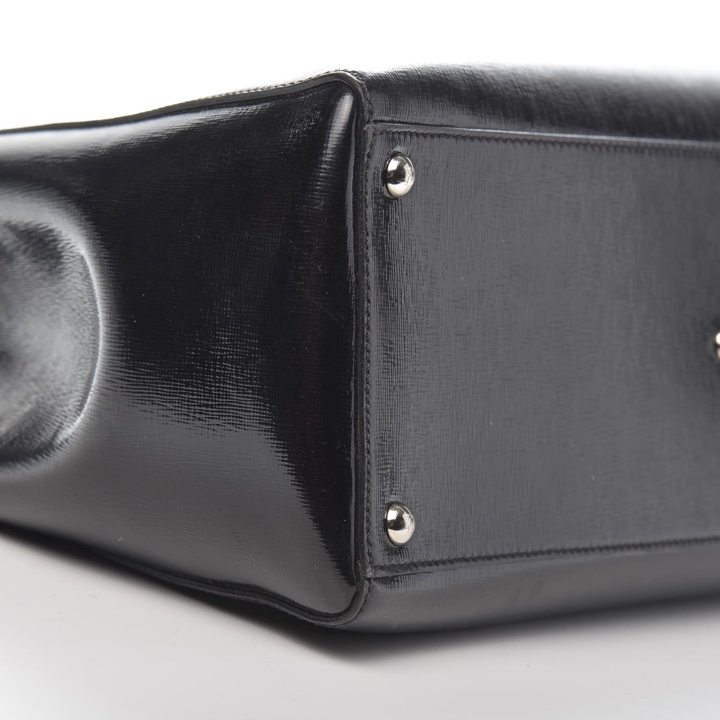 Patent Vitello Elite Regular 2Jours Tote Black