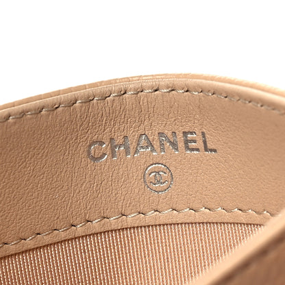 Chanel Caviar Quilted Card Holder Beige 6 of 10