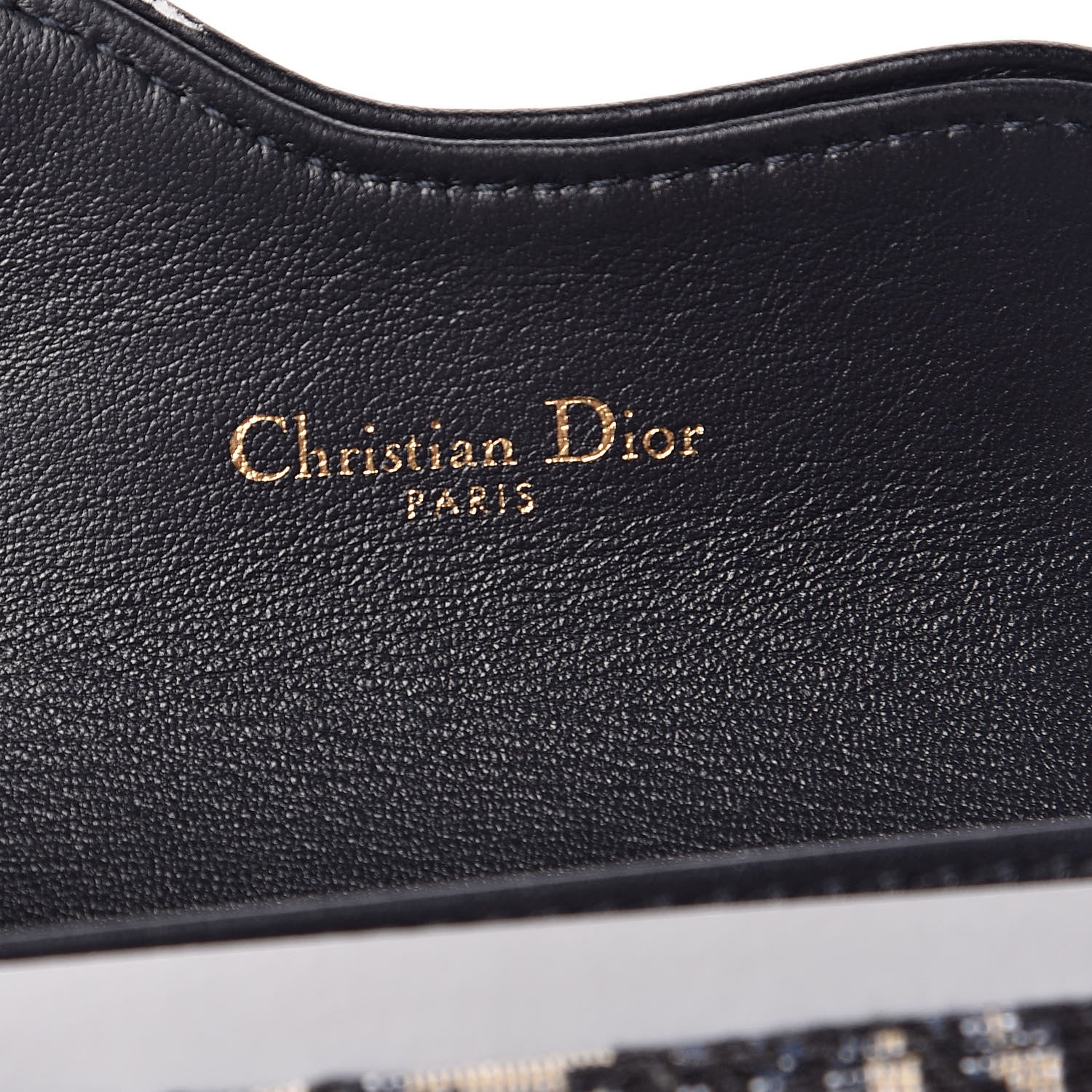Christian Dior Oblique Saddle Card Holder Blue 6 of 8
