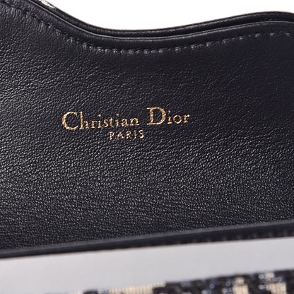 Christian Dior Oblique Saddle Card Holder Blue 6 of 8