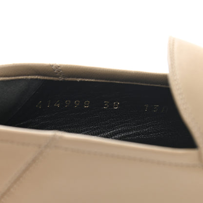Gucci Lambskin Womens Brixton Horsebit Loafers 38 Mud 8 of 9