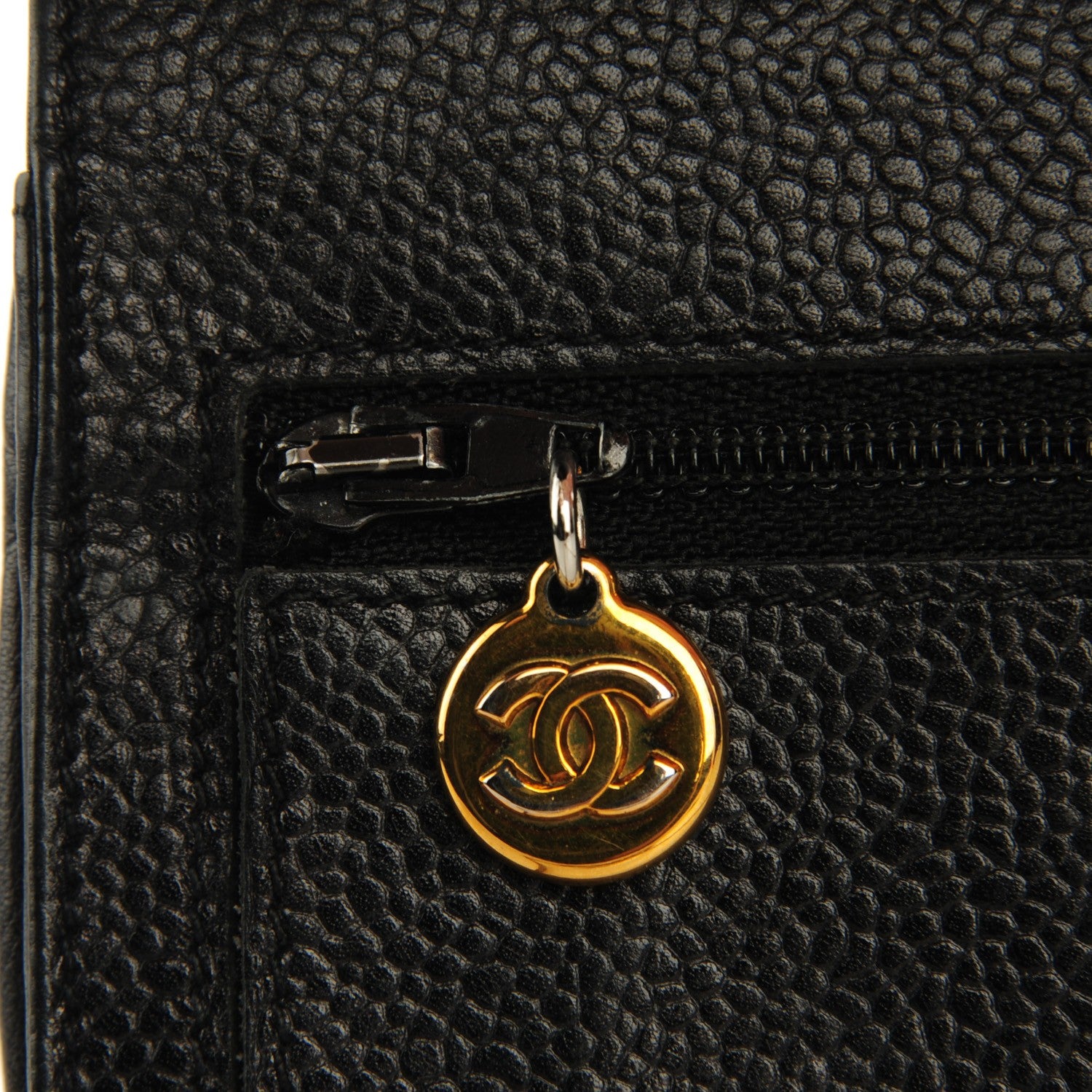 Chanel Caviar Timeless CC Wallet on Chain WOC Black 15 of 17