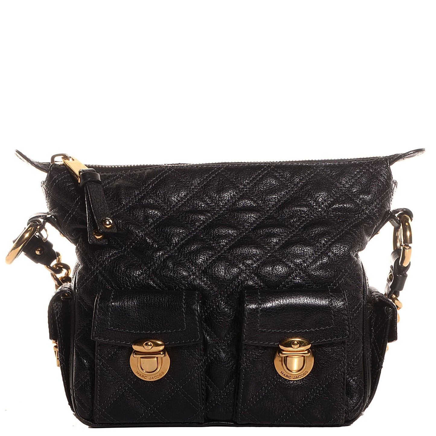 Calfskin Quilted Multipocket Hobo