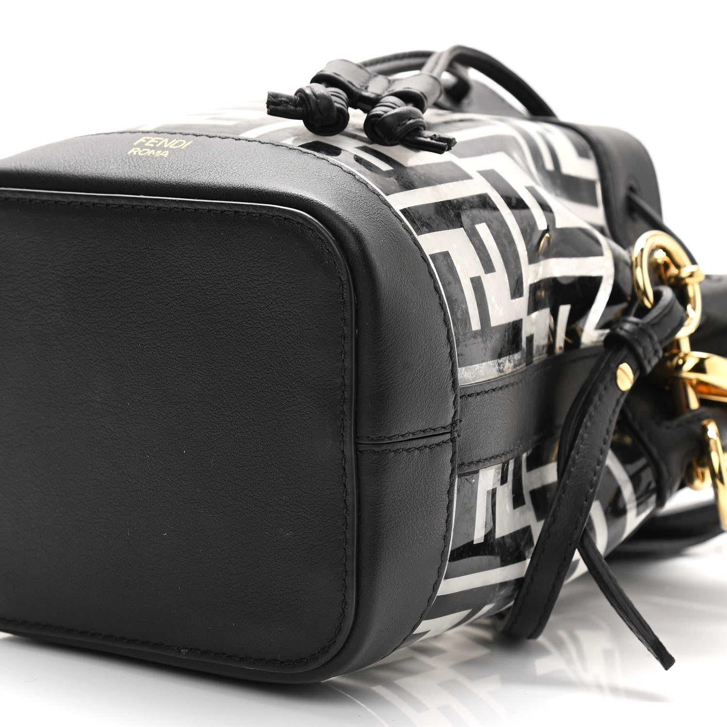 Fendi TPU FF Vitello Grace F is Fendi Mini Mon Tresor Bucket Bag Black 11 of 11