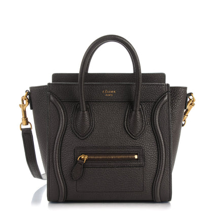 Celine Goatskin Nano Luggage Dark Taupe 1 of 7