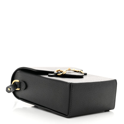 Gucci Dollar Calfskin Vertical Horsebit 1955 Crossbody Bag Black 4 of 11