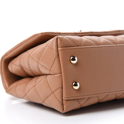 Chanel Caviar Quilted Mini Coco Handle Flap Brown 6 of 11