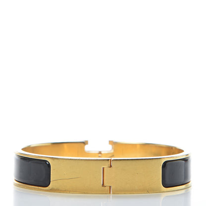 Hermes Enamel Narrow Clic Clac H Bracelet PM Black 3 of 8