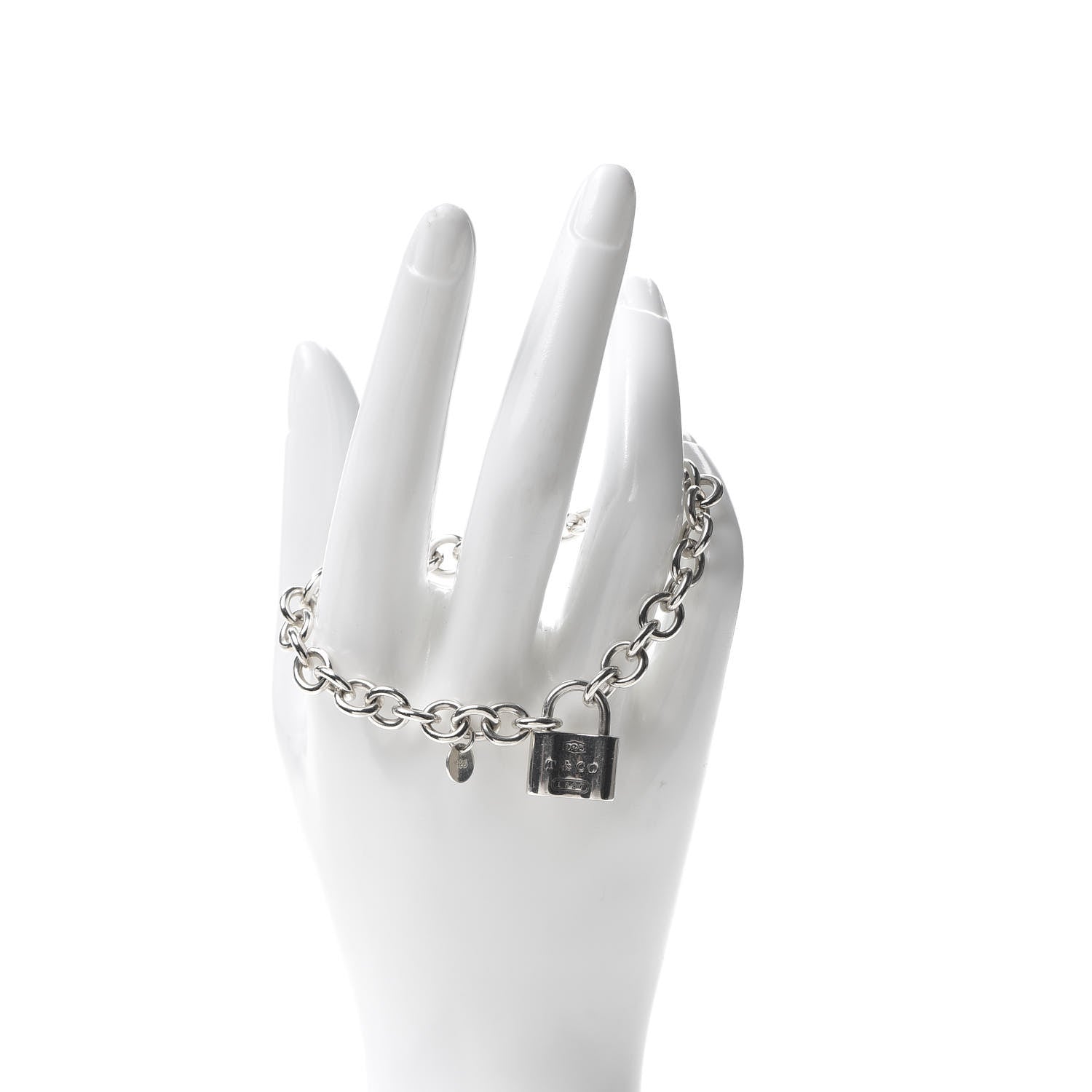 Tiffany Sterling Silver 1837 Lock Charm Bracelet 2 of 7