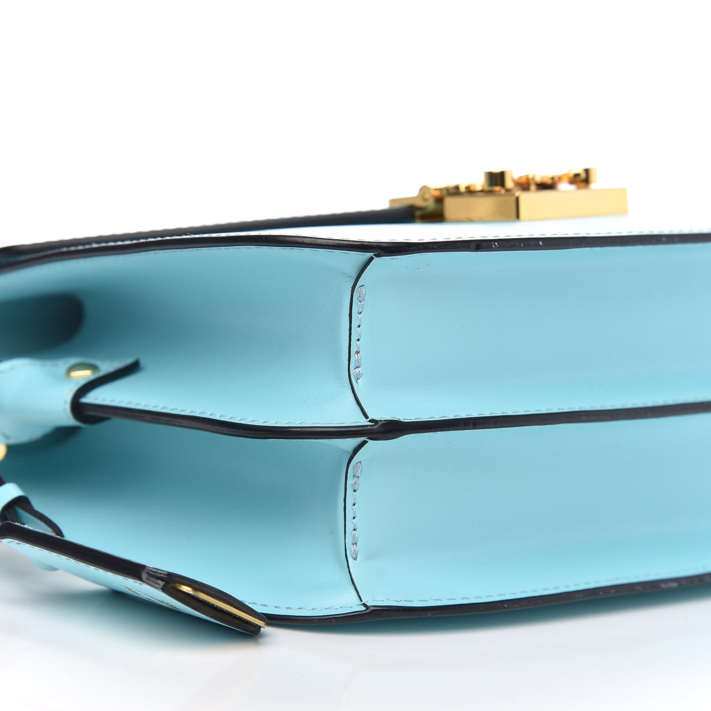 Calfskin Patricia Crossbody Bag Liquid Blue