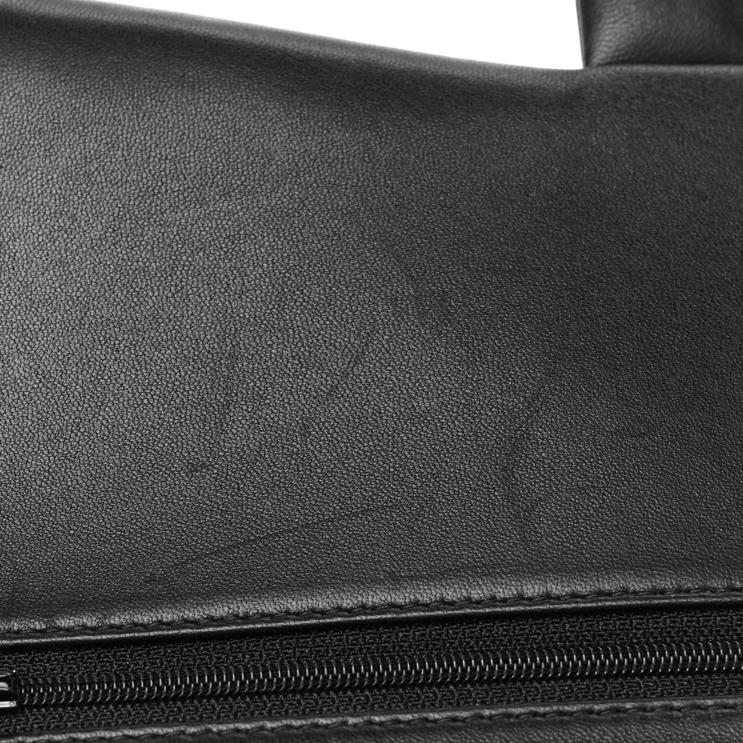 Lambskin Quilted Jumbo Double Flap Black