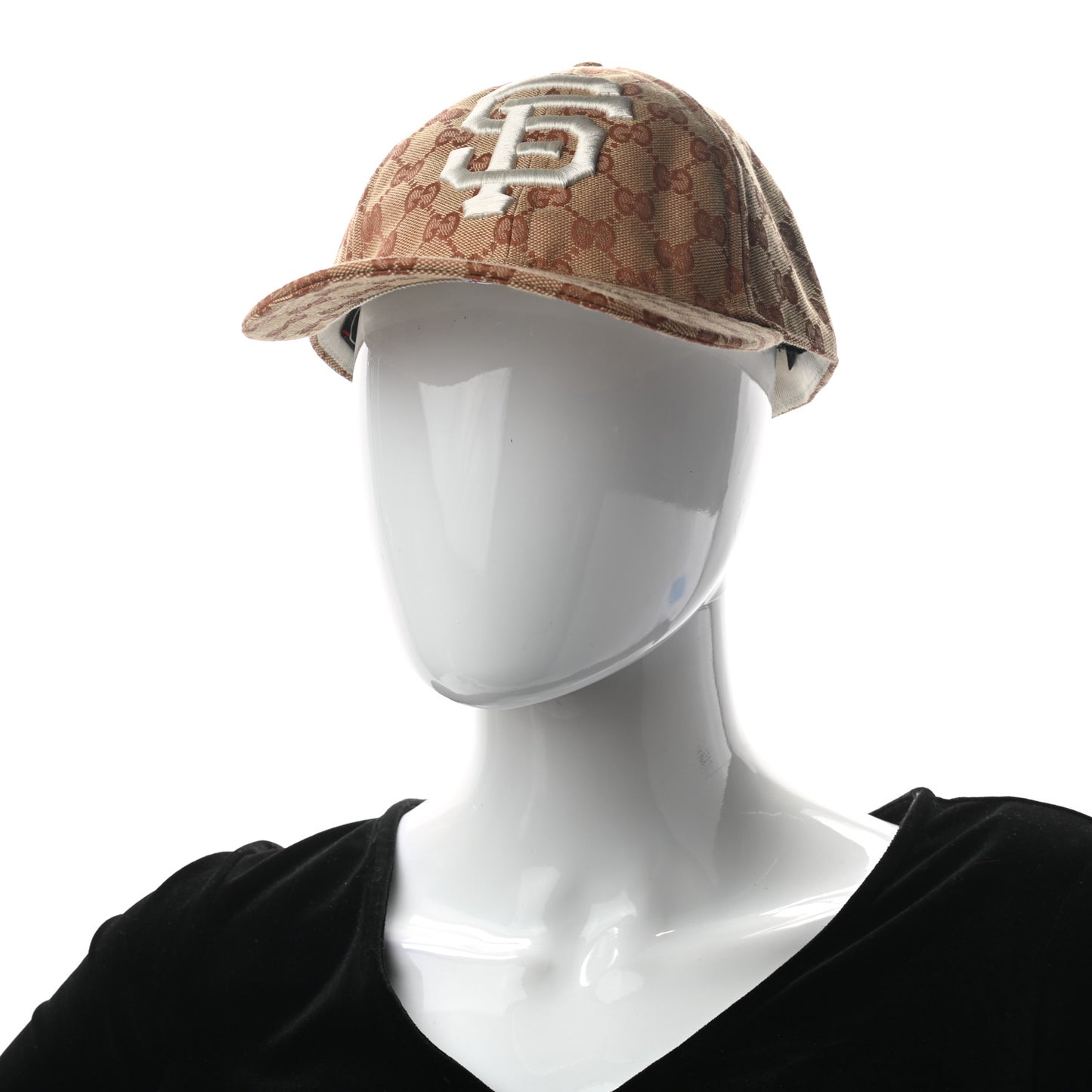 X MLB Monogram SF Giants Baseball Hat 57-61 Beige Ruggine
