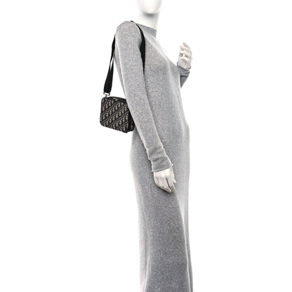 Christian Dior Oblique Pouch Navy Blue 2 of 10