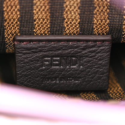Fendi Vitello King Plexiglass Logo Embossed Mini Fendi Sunshine Shopper Tote Lavanda 5 of 9
