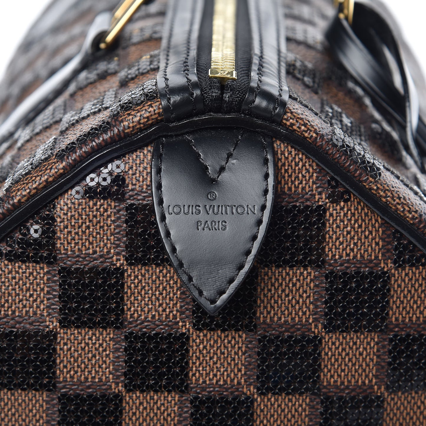 Damier Paillettes Speedy 30 Black