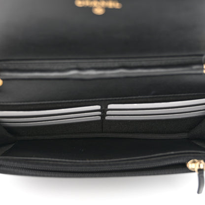 Chanel Caviar Quilted Boy Wallet On Chain WOC Black 5 of 13