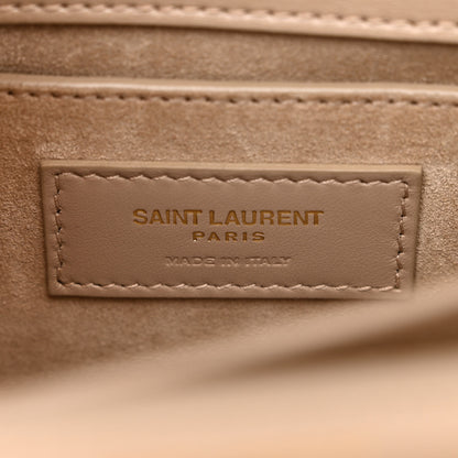 Saint Laurent Calfskin Medium Monogram Sunset Dark Beige 6 of 12