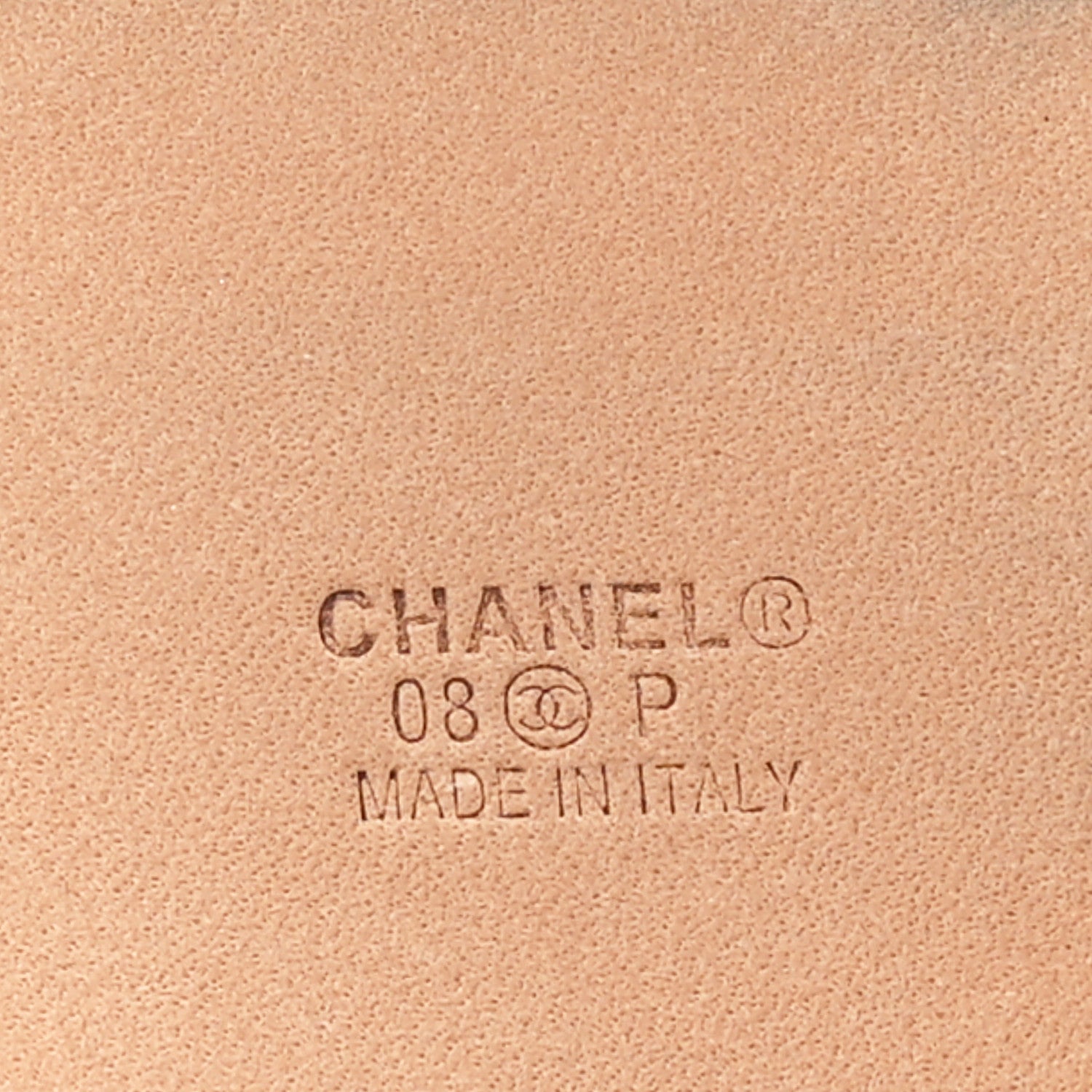 Chanel Metallic Snakeskin CC Logo Belt 80 32 Dark Silver 3 of 7