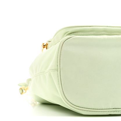 Prada Re-Nylon Saffiano Duet Bucket Crossbody Bag Acqua 9 of 10