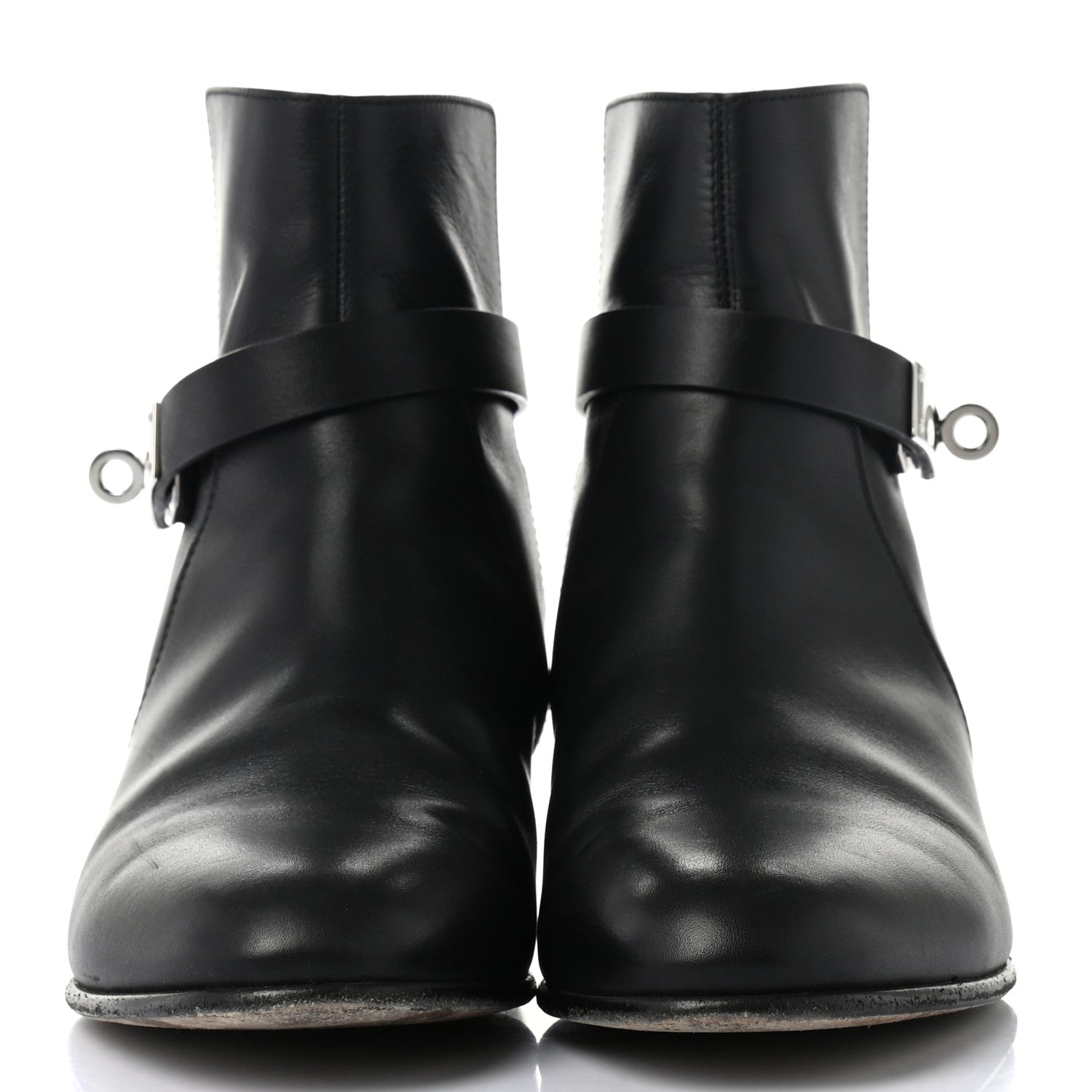 Hermes Calfskin Neo Low Boots 36.5 Black 2 of 10