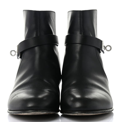 Hermes Calfskin Neo Low Boots 36.5 Black 2 of 10