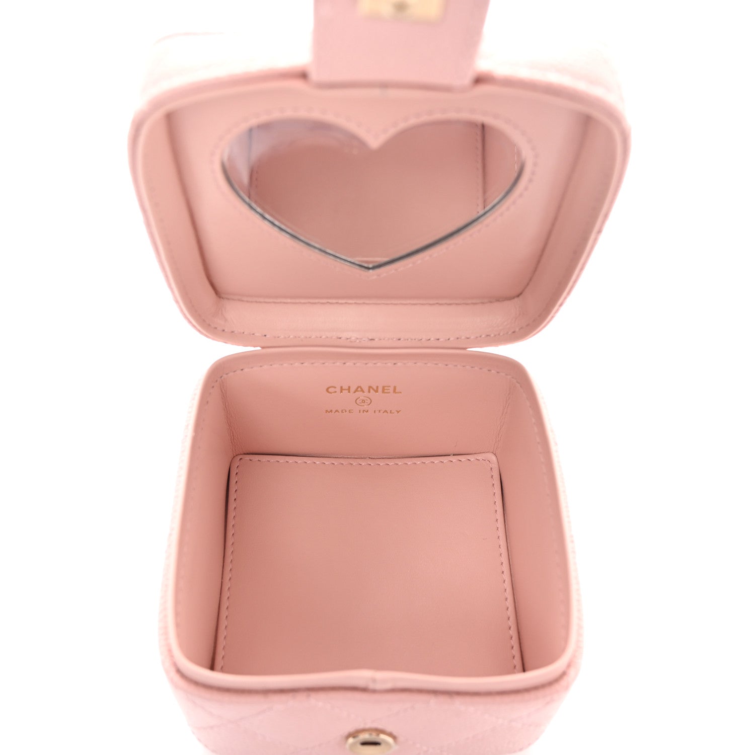 Chanel Caviar Quilted Mini Vanity Wrist Case With Chain Light Pink 4 of 7