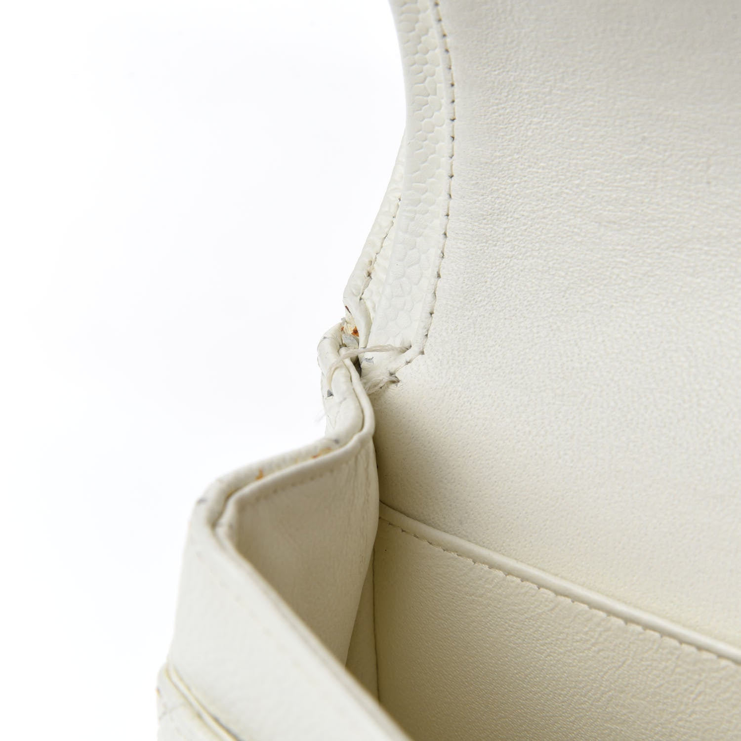 Chanel Caviar Quilted Medium Double Flap White 11 of 17
