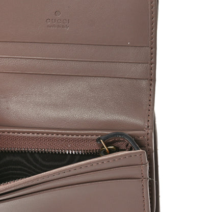 Gucci Calfskin Matelasse GG Marmont Card Case Wallet Porcelain Rose 6 of 12