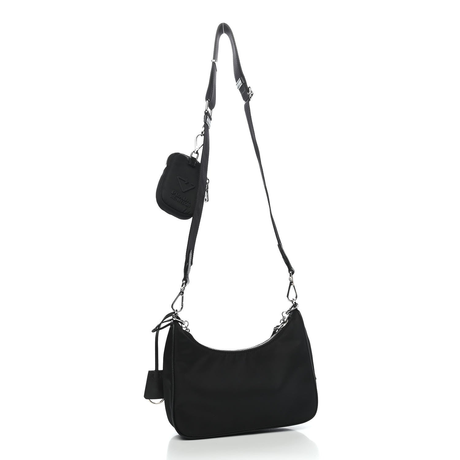 Prada Nylon Re-Edition 2005 Shoulder Bag Black 3 of 11