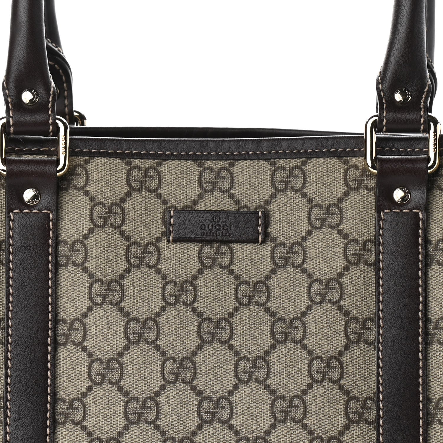 Gucci GG Plus Monogram Joy Vertical Tote Dark Brown 10 of 12