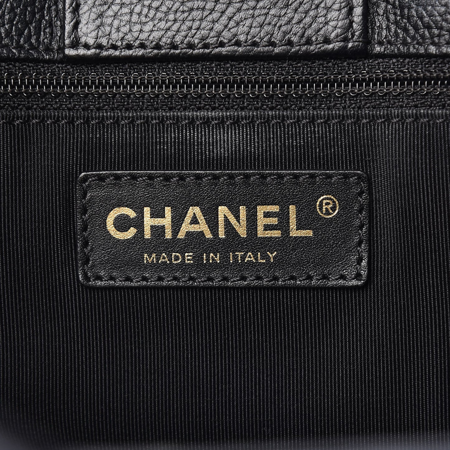 Calfskin Cerf Shopper Tote Black