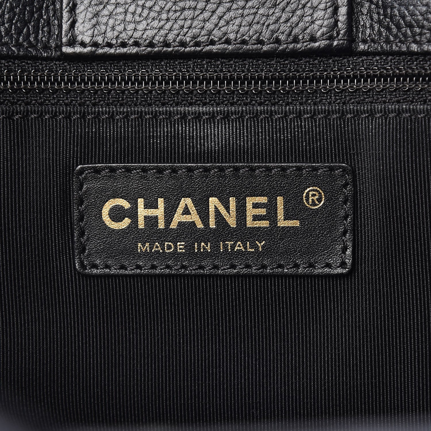 Chanel Calfskin Cerf Shopper Tote Black 9 of 12