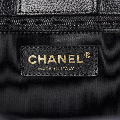 Chanel Calfskin Cerf Shopper Tote Black 9 of 12